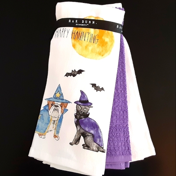 ๐๏ธ Set of 3 Rae Dunn Halloween Towels ๐พ - Picture 2 of 5